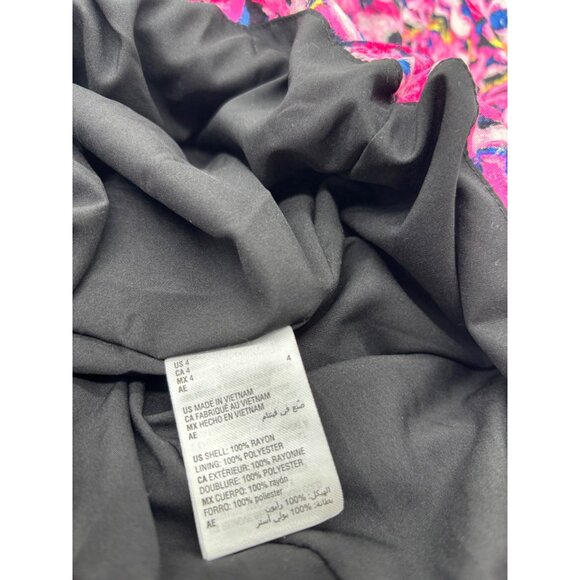 Bar III Alyssa Belted Mini Dress, Pink-multi, Sz. 4- No belt - Picture 7 of 10